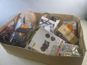 (G-1) Box Full of Assorted Door Hardware and Other Misc