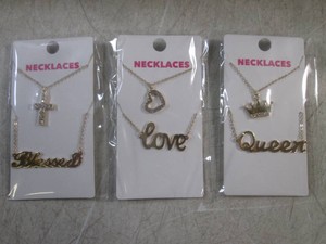 (BS) 12 Containers of Necklaces - Each Container Has 9  2-Necklace Packs