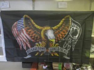 (G-1) 3 ft x 5 ft POW-MIA All Gave Some Smoe Gave All Flag - New