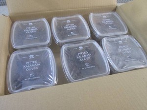 (C-1) 6 Containers of Pitted Kalamata Olives Past Date