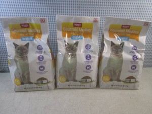 (BS) 3 - 3.15 Pound Bags of Gourmet Medley Dry Cat Food Best by Feb 2027