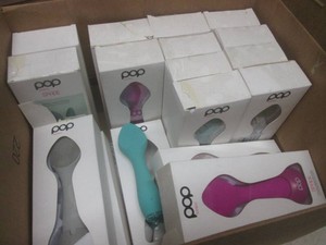 (A-3) Box of Assorted Open Box As-Is Pop Sonic Spade Face and Neck Sonic Beauty Devises