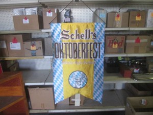 (H-1) Schells Oktoberfest Hanging Banner 29 x 47