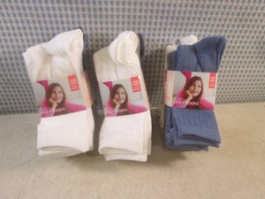 (BSB) 3 - 6-Packs of Womens Crew Socks One Size Fits Most