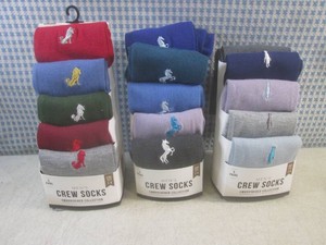 (CSB) 3 - 5-Packs of Mens Crew Socks SIze 7-9