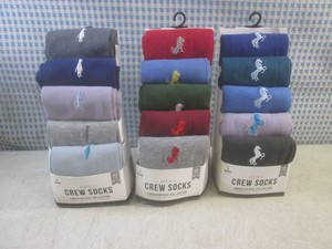 (CSB) 3 - 5-Packs of Mens Crew Socks SIze 10-12