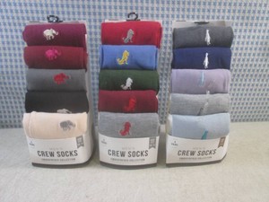 (CSB) 3 - 5-Packs of Mens Crew Socks 2 Size 10-12  1 SIze 7-9