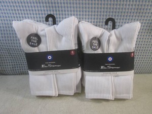 (BS) 2 - 6-Pair Packs Mens Crew Cut Socks Size 6-12