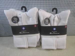 (BS) 2 - 6-Pair Packs Mens Crew Cut Socks Size 6-12