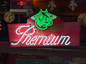 Grain Belt Premium beer neon sign customized with horse head neon