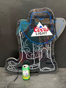 Coors Light LED with animated, toe-tappin cowboy boots