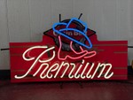 Grain Belt Premium neon customized with cowboy hat and boots