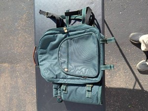 Green Multi-Compartment Hiking Backpack
