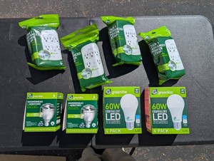 Greenlite LED Bulbs, Power Strips and Showerhead Kits