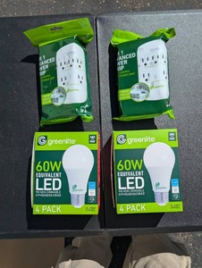 Greenlite Power Strips and LED Light Bulbs