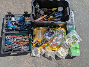 Assorted Hand Tools, Air Tools and Garage Supplies