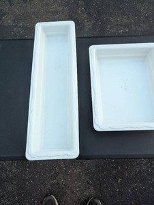 Two White Ceramic Serving Platters