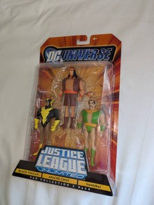 Justice League Unlimited Black Vulcan, Apache Chief & Samurai  Mattel Fan Collection 3-Pack