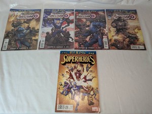 Steve Rogers Super Soldier #14  Heroic Age Super Heroes #1  Marvel  5 Comics