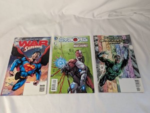 Cyborg #1, Blackest Night #0 & War of the Supermen #0  DC  3 Comics