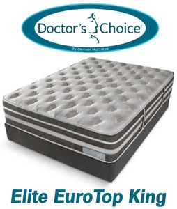 Denver Mattress Doctors Choice Elite EuroTop King Mattress - MSRP $2,399.99 - No Reserve