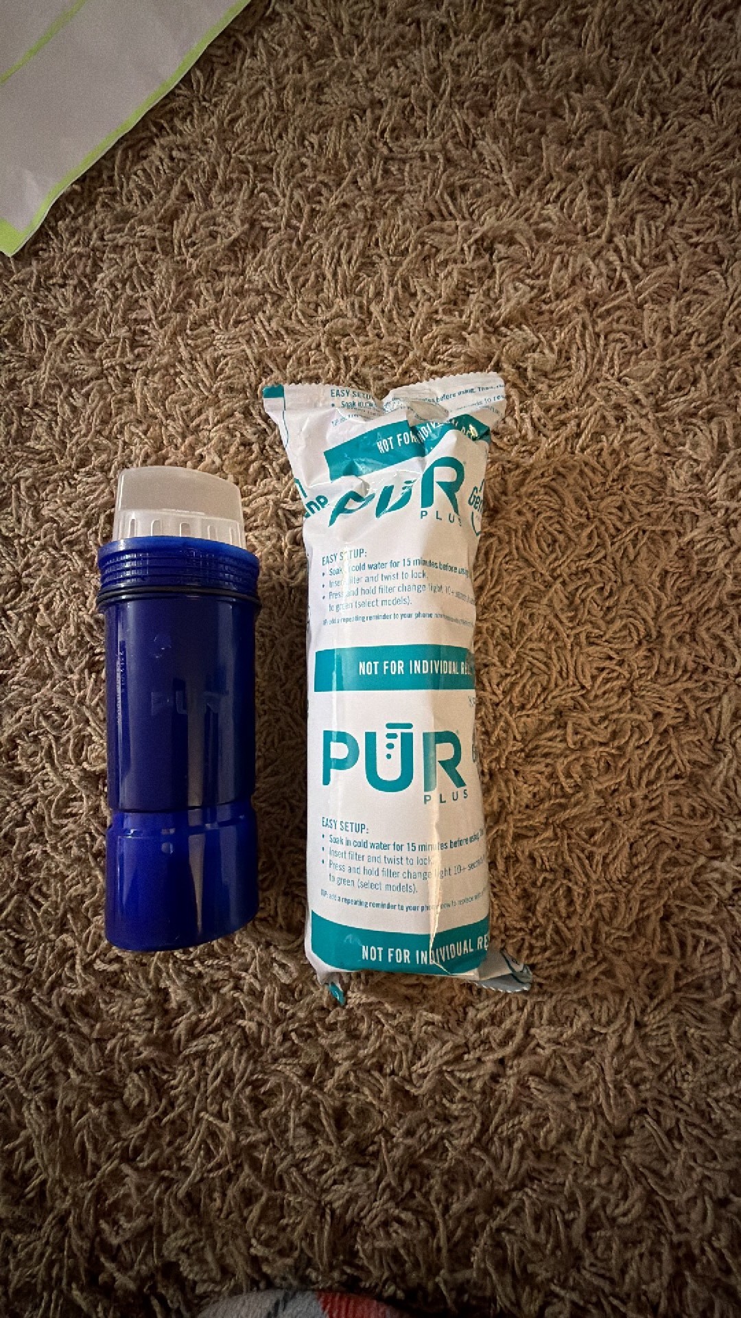 2 Pack Pur Plus Water Pitcher Replacement Filter