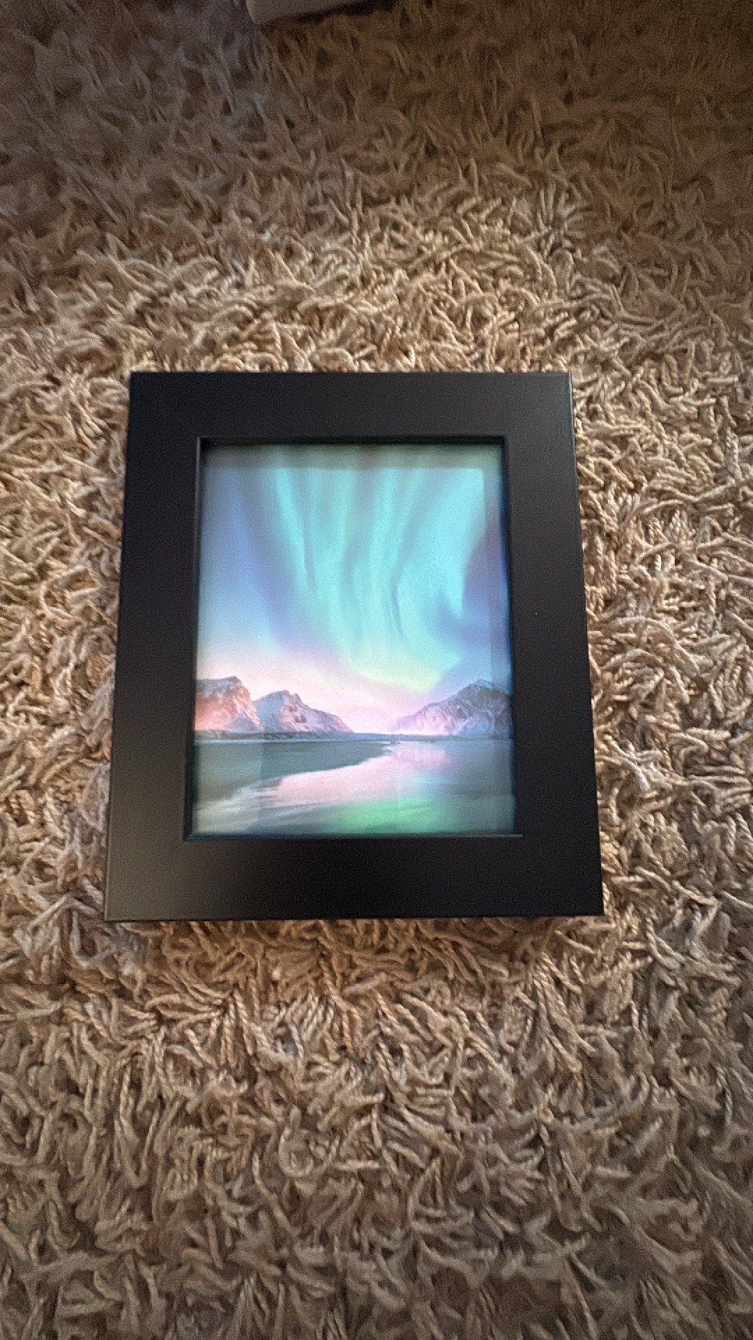 Black Picture Frame, Outside Dimensions are 6.5 x 5.5 no cracks
