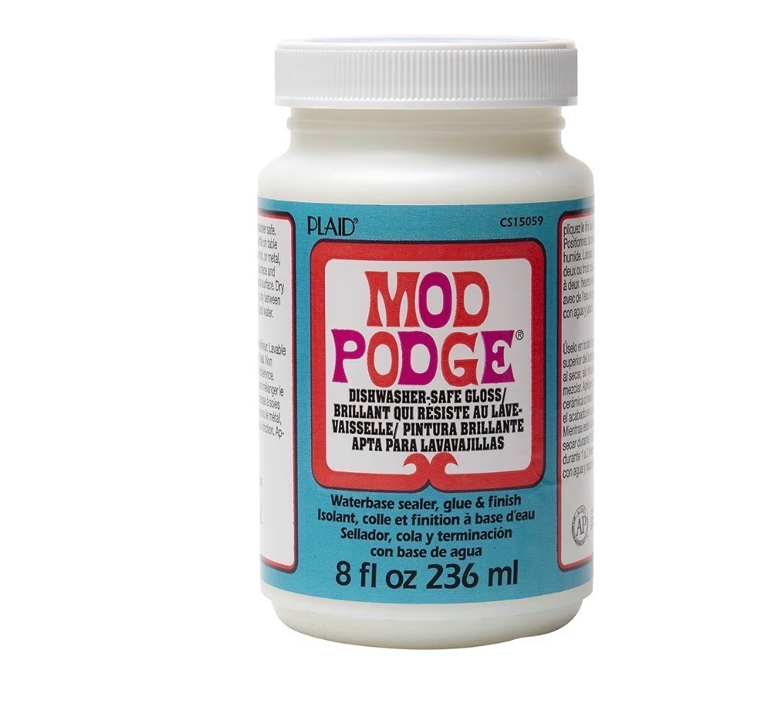 Mod Podge Dishwasher Safe Waterbased Sealer, Glue and Finish (8-Ounce), CS15059 Gloss, 8 Ounce (sealed)