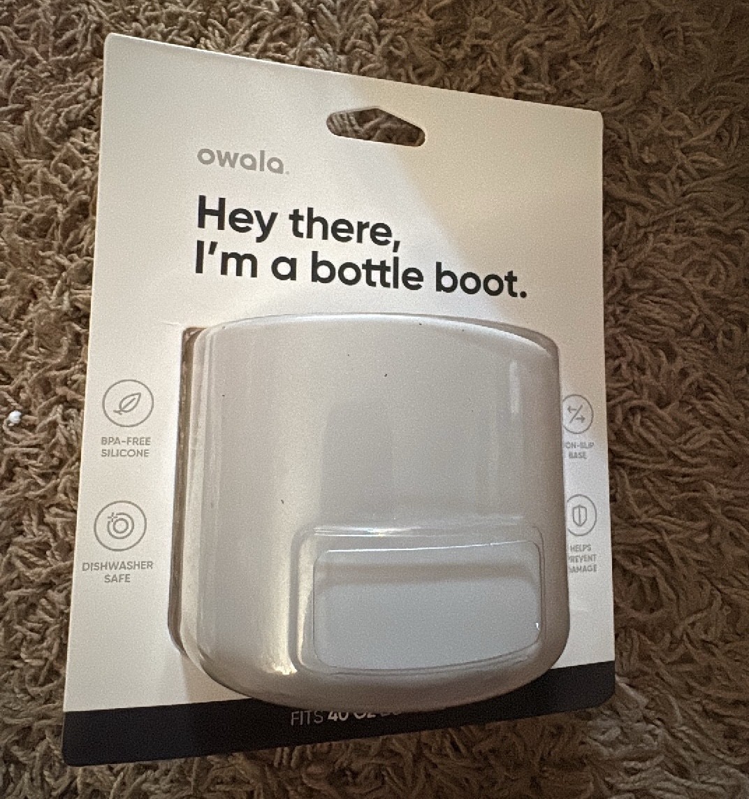 Owala Brand Bottle Boot for 40 ounce bottles Gray Color