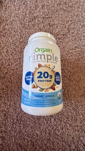 Organic Simple Plant Protein Powder Creamy Vanilla 25 Servings