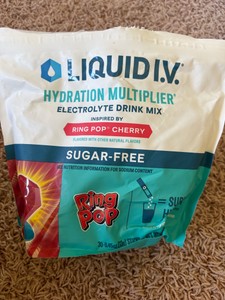 Liquid IV Hydration Multiplier Packets 30 Pack (Missing 3 packs) Cherry Ring Pop Flavor