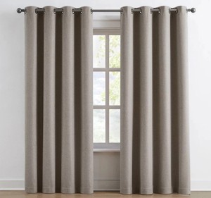 Sun Zero Pratt Tonal 2-Pack Lichtenberg Blackout Curtain Panel 104x 84 BEIGE