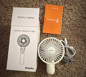 Digitial Hand Fan, Comsz With Lanyard So you can hang it up or have the fan around your neck