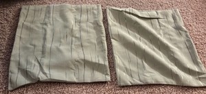 Two Olive Green Throw Pillow Covers 22 x 22 Brand new in original box