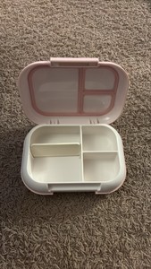 Bentgo Bento Lunch Box Pink Color, Hard Plastic Thick Heavy Duty Construction
