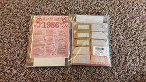 40th Birthday Decoration and Trivia Kit for Someone Born in 1986, Two Kits