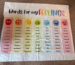 Words for my Feelings Wall Hanging Educational Decoration, Great for Bedrooms and Classrooms