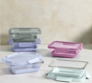 Ello 10-piece Glass Meal Prep Container Set.