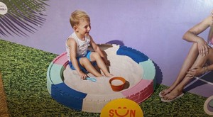Castle Fort Sandbox with Cover - assembly required - 150lb of sand required but not included