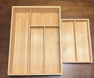 Bamboo Silverware and Utensil Drawer Sorter, Comes With insert