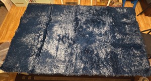 Dark Blue Shag Rug Indoor