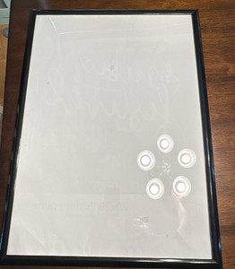 Large Poster Frame, Black Plastic and Clear Protector