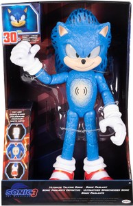Sonic the Hedgehog 3 Ultimate Talking Sonic 12-Inch Figure, Features 30 Iconic and Humorous Phrases and Sounds from the Movies, Light-Up Eyes and Quills - Retail $54