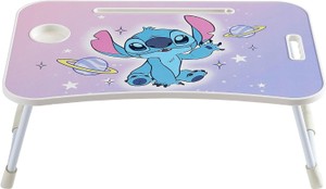 Disney Stitch Space Lap Desk Tray Table with Folding Legs, Cup Holder & Device Slot, Portable Kids Lap Desk for Homework, Meals, Tablets & Laptops - Retail $60