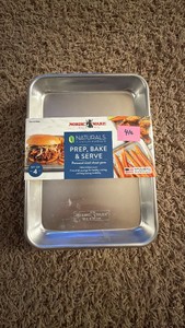 Nordic Ware Naturals Aluminum 16 Sheet Pan, 4-pack