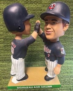 2013 Minnesota Twins Joe MauerJustin Morneau M&M Boys Super America Bobblehead