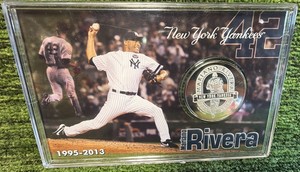 Highland Mint Coin Mariano Rivera Limited Edition New York Yankees 39mm Silver Plated Medallion