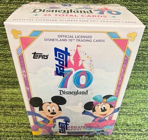 2025 Topps Disneyland 70th Anniversary Trading Card Value Box  Sealed Disney 35 Cards Total