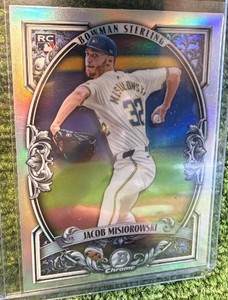 2026 Jacob Misiorrowski Bowman Chrome Sterling Revelation Rookie Refractor #BTS-13 Milwaukee Brewers