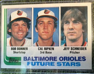 1982 Topps - Future Stars Cal Ripken, Jeff Schneider, Bobby Bonner #21 (RC) - Baltimore Orioles